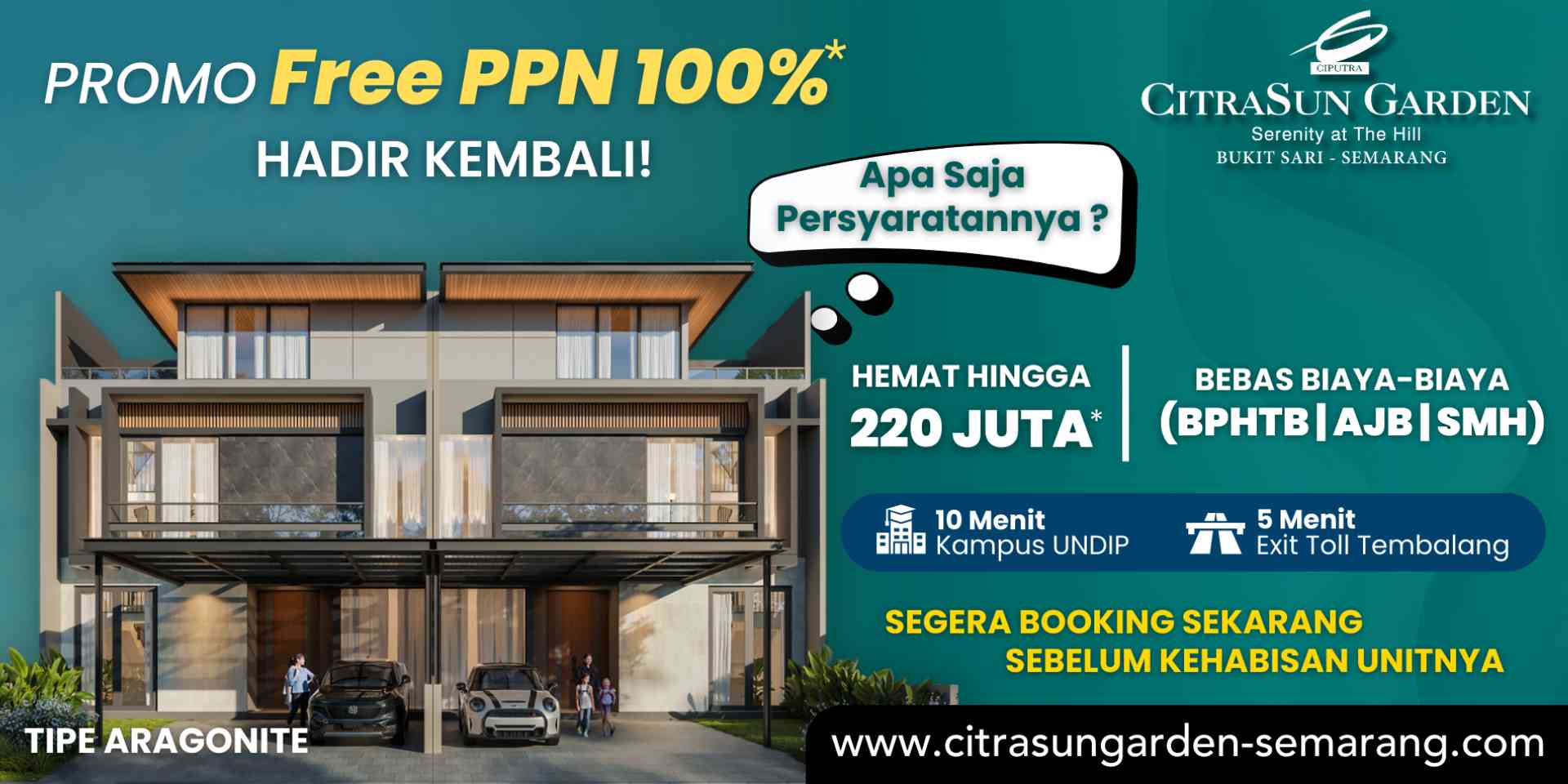promo free ppn 100 persen citrasun semarang